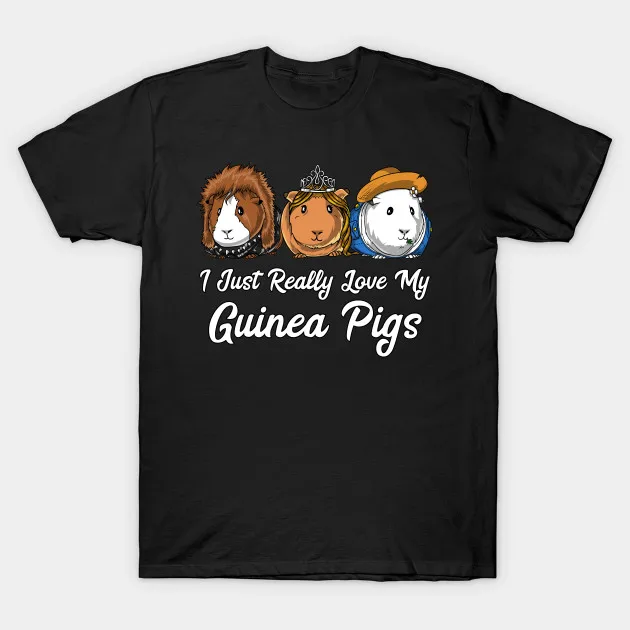 Мужская футболка с надписью I Just Really Love My Guinea Pigs Cavy Pets для мужчин и женщин | одежда