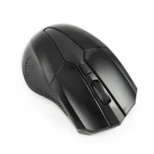2.4 GHz 1600 DPI Wireless Optical Black Mouse Mice + USB 2.0 Receiver for PC Laptop 2 4g wireless red laser scanner gun w usb receiver black