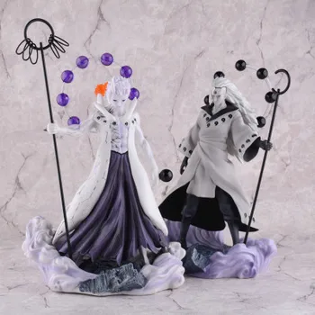 

26cm Naruto Shippuden Action Figure Madara Uchiha Obito Rikudou Sennin Anime PVC Collection Model Kids Toys For Children