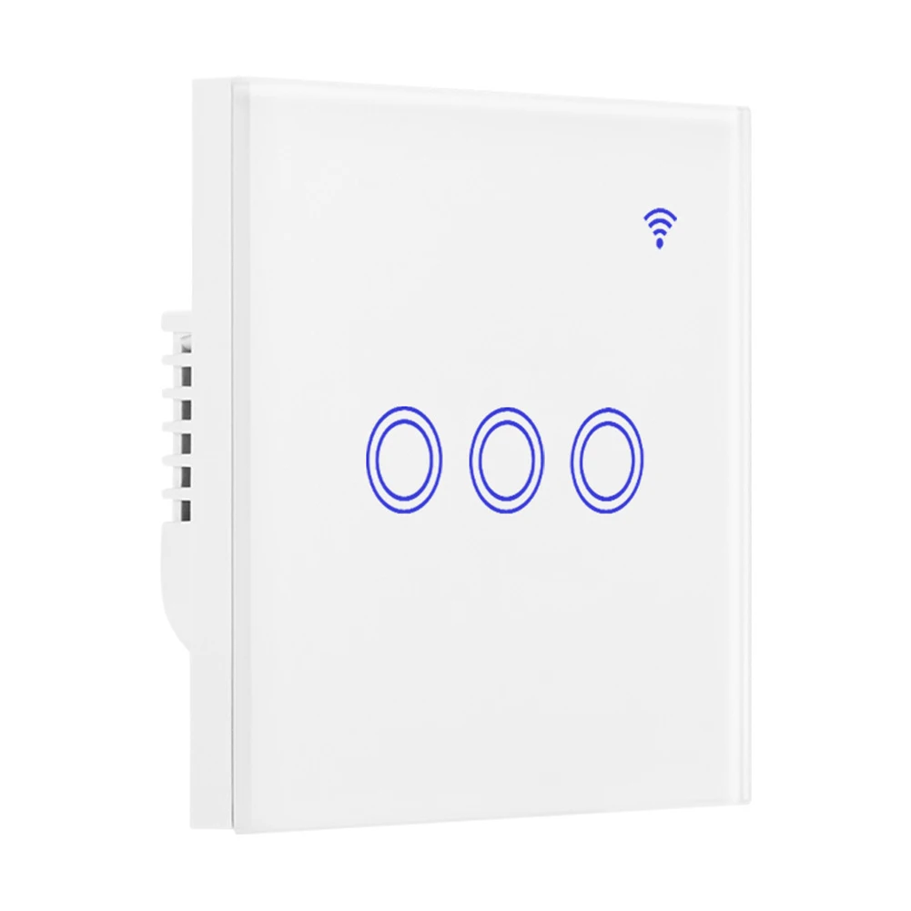 

Newest Modern Wifi Light Switch Wall Installation Voice Control Compatible with Alexa Google Assistant