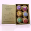 6Pcs Aromatherapy Bubble Bath Bombs with Coconut Oil Gift Bath Fizzies, Dropshipping 4
