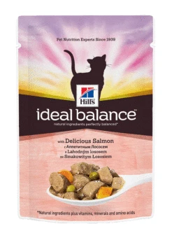 

HILL'S HILL'S IDEAL BALANCE FELINE ADULT DELICIOUS SALMON for adult cats with salmon 85g
