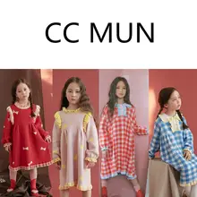 Новое осенне-зимнее вязаное платье с оборками и рукавами-крылышками для маленьких девочек, 19