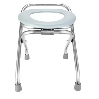 

Folding Commode Portable Toilet Seat For Older People Kids Potty Chair Trash Bag Holder Bracket For Camping Hiking Trips Home