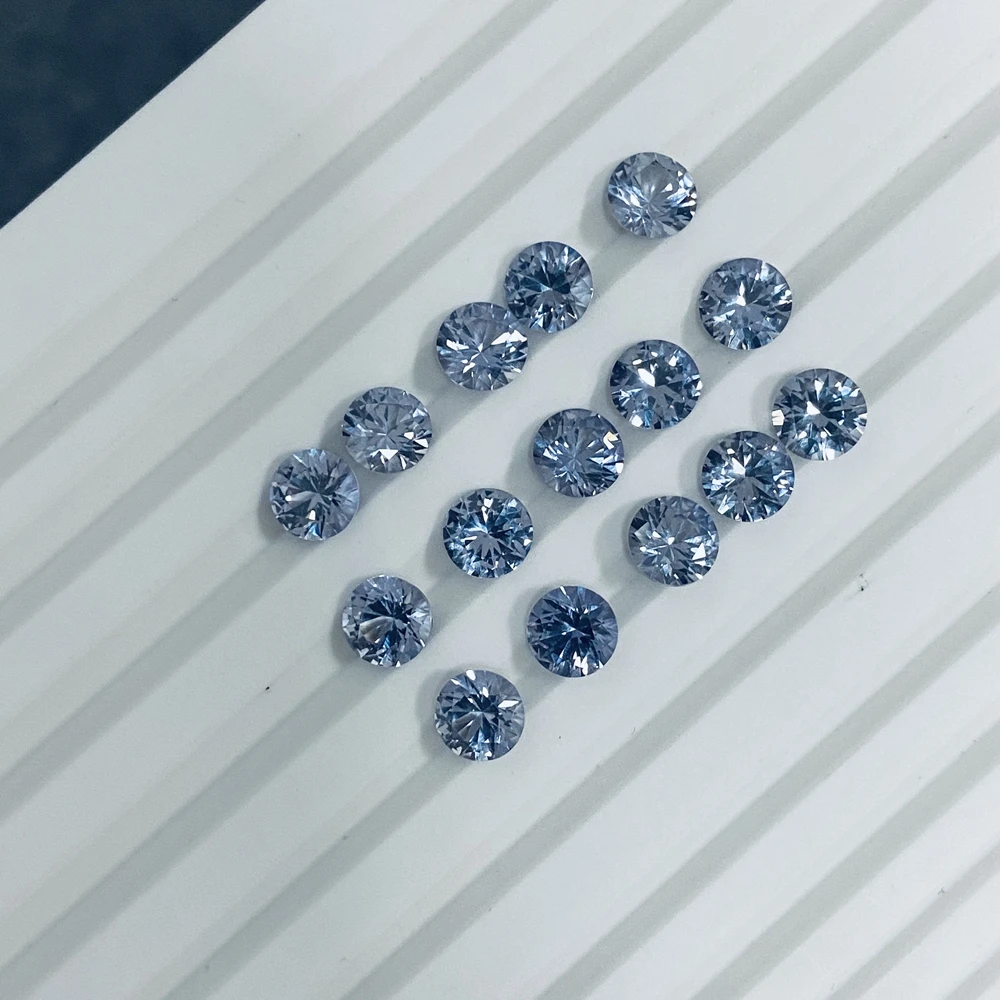 Meisidian 0.5carat 5mm Round Alexandrite Stone Corundum Lab Grey Color Change Sapphire Pirce