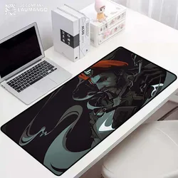 Bonito mouse pad mouse computador gamer menina valorant grande jogo mousepad anime tapete almofadas de mesa gamers configuração gamer acessórios