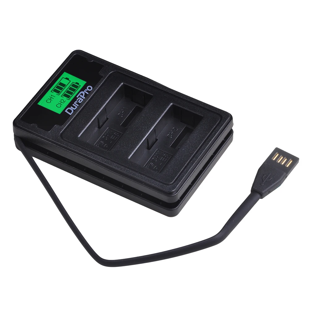 Литий-ионный аккумулятор для камеры DuraPro 1800mAh LP-E8 LP E8+ зарядное устройство с двойным жк-дисплеем USB с кабелем type-C для Canon EOS 550D 600D 650D 700D