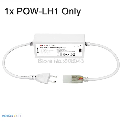 MiBOXER POW-LH1 высокого напряжения RGB Светодиодные полосы света драйвер вход AC220V выход DC215V Макс. 400 Вт Поддержка 2,4 г дистанционное/Alexa управление - Цвет: POW-LH1 only