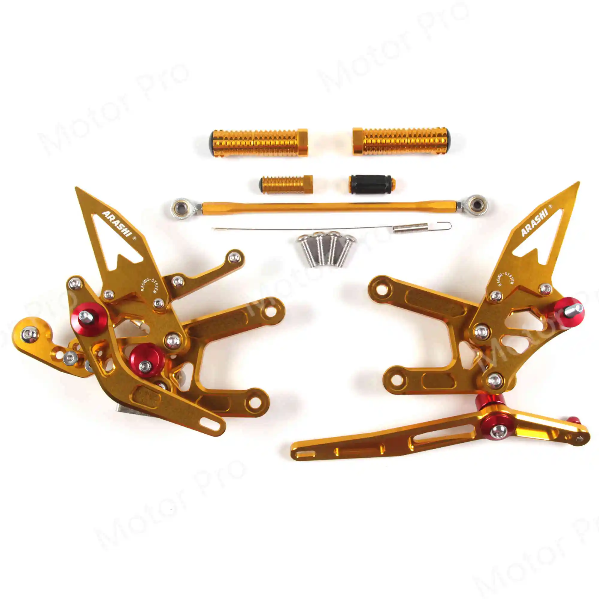 Регулируемые подножки для YAMAHA YZF R6 2006- Аксессуары для мотоциклов подножка Rearset педаль YZF-R6 2011 2012 2013 - Цвет: 2.0 Gold