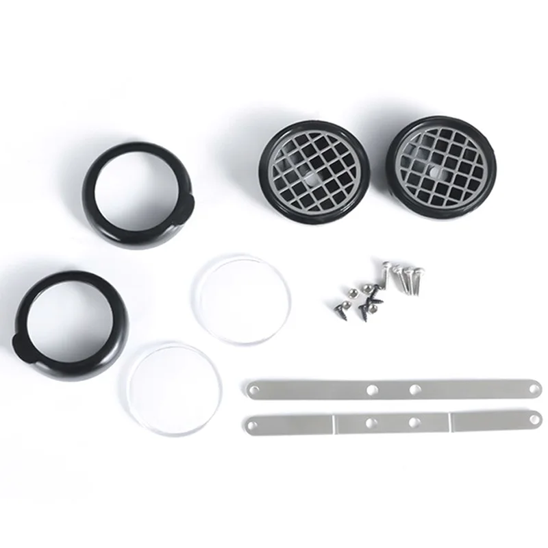 

DIY Searchlight Lamp Housing for 1/10 RC Crawler Car Traxxas TRX4 Defender Bronco Metal Searchlight Shell Case Spare Parts