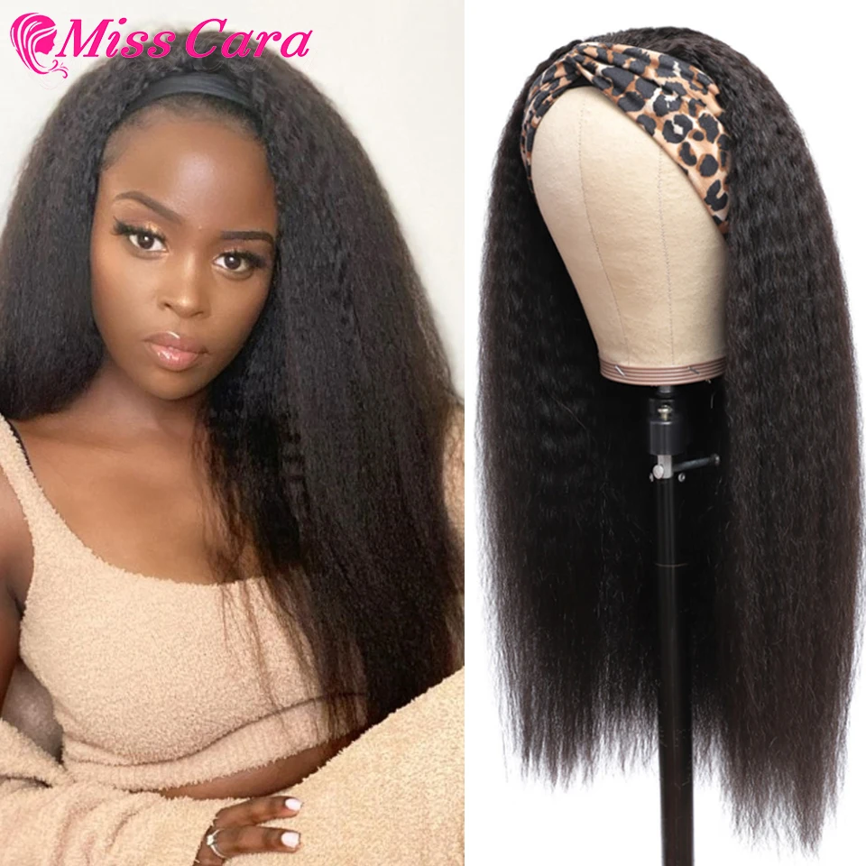 Headband Wig Straight Curly Wig Headband Full Machine Wigs Headband