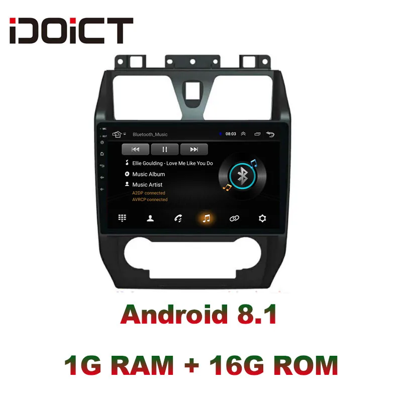 Автомобильный DVD плеер IDOICT Android 8 1 GPS навигация мультимедиа для GEELY Emgrand EC7 радио 2012