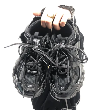 

INS superstar men's Chunky Sneakers Fashion Basket men Platform dadly Shoes Lace Up men Trainers tenis masculino balck orange