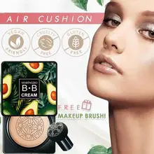 

Nude Makeup BB Air Cushion Mushroom Puff Natural Oil-control Moisturizer Makeup Segregation Frost Concealer Foundation Best Gift