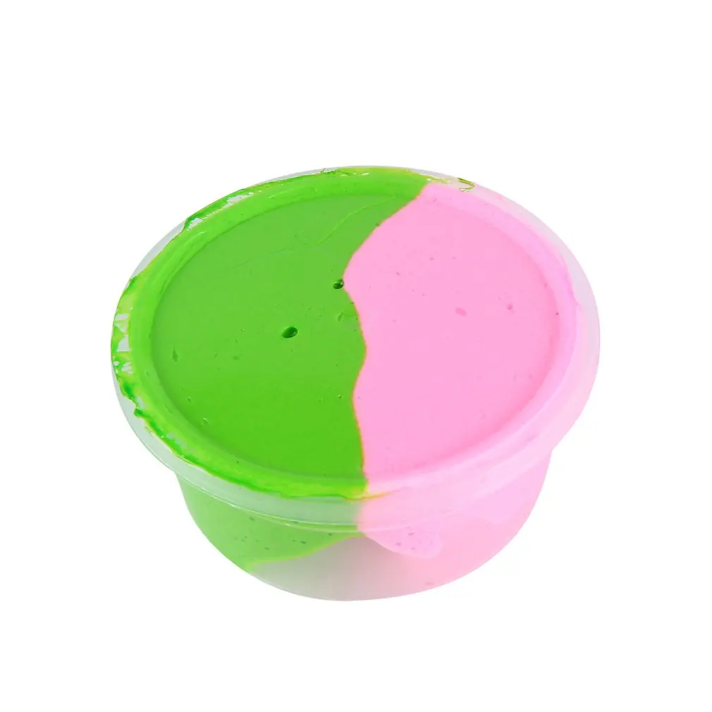 DIY Пластилин красочный пушистый пенный шпатлевка для снятия стресса магический Слизняк хлопок грязь дети взрослые антистрессовые игрушки - Цвет: Зеленый