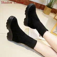 Новое поступление; зимние ботинки; женские нескользящие ботильоны; хлопковая обувь для студентов; женские бархатные теплые ботинки; женская обувь