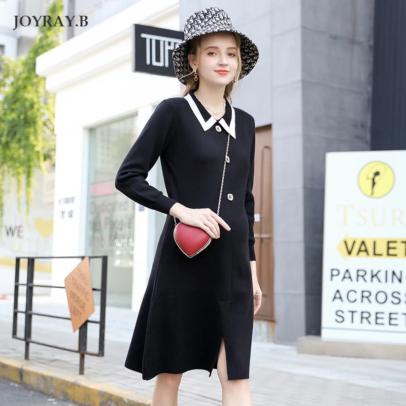 

Early Autumn Maternity Dress Knit Skirt Pregnancy Jacket Blouse Winter Skirt Pregnancy Dress JoyRay.B