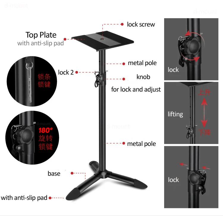 furo, ajustável, SF30, SF20, 65cm, 116cm, 1Pc