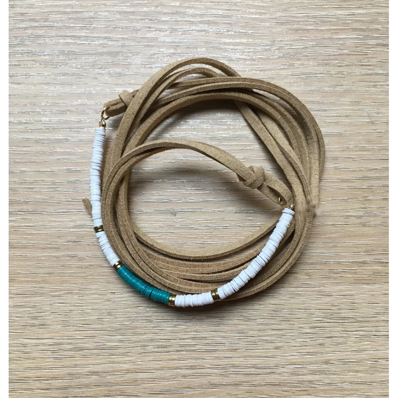 bracelet necklace Браслеты для женщин HEISHI переработанный диск Африканский виниловый бисер браслет femme armbanden voor vrouwen erkek bileklik браслеты - Metal Color: bracelet necklace