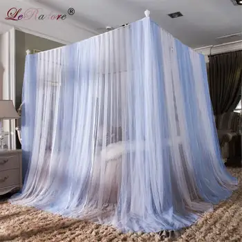 

LeRadore European Luxury Mosquitera for Men Bed Insect Net Mosquito Netting Curtains 3 Openings for Double Bed Super King Size