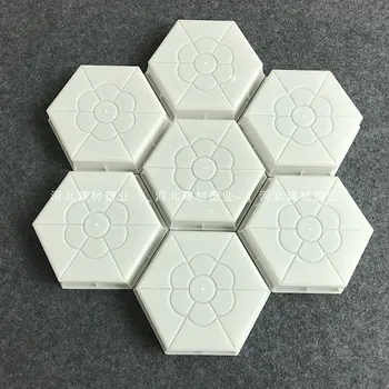 

Plastic Paving Molds 3D Hexagon flower for Concrete Wall Stone Slate Tiles for Garden Decoration Wall Decoration 12.5x5cm