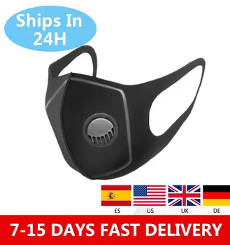 

6/10/20/50/100PCS Fast Shipping Washable Face Masks With Value Sponge Respirator Mask Reusable Mouth Mask
