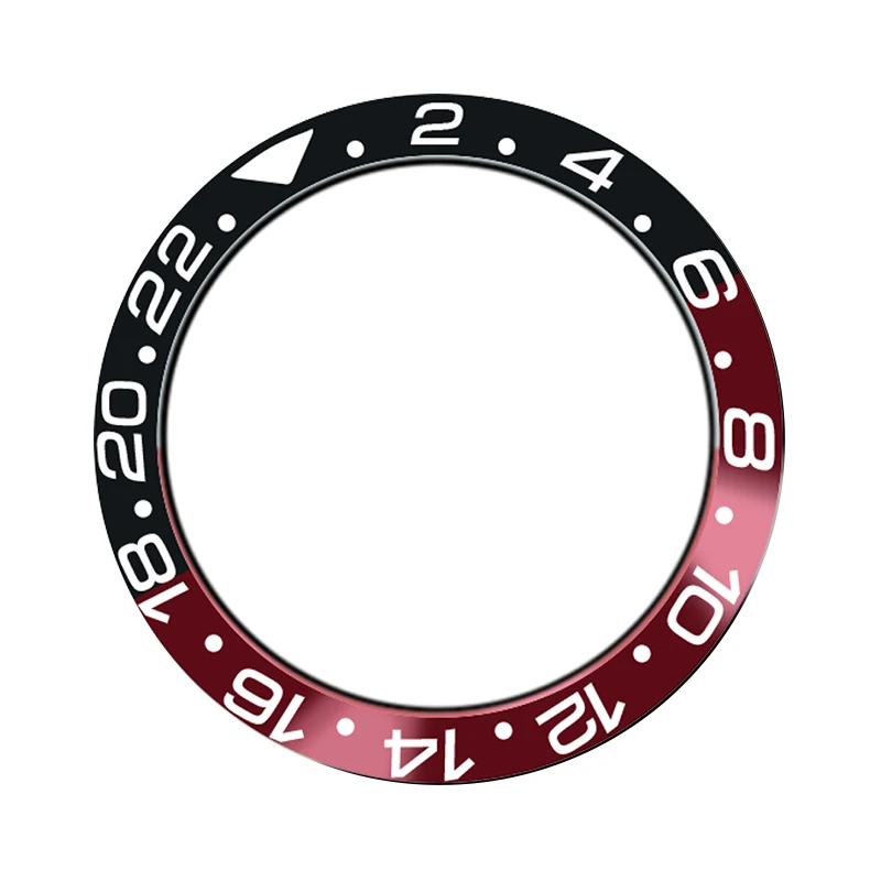 

2019 watch aluminum sheet black red bezel for 40 mm automatic watch displacement high quality wheel Q4