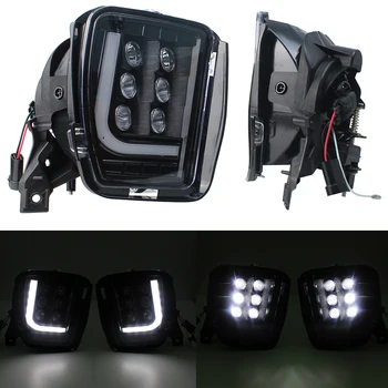 

2 pcs LED Fog Light Waterproof Car Front Bumper led Fog Lights with DRL for Dodge RAM 1500 2500 3500 2013 - 2018