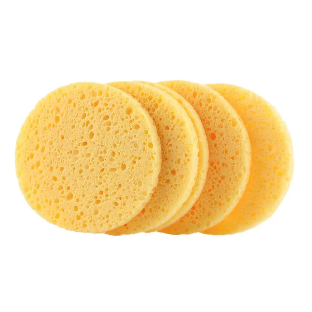 5 шт. в партии, 6/7/8/9 см круглый косметический средство для снятия макияжа с инструмент мягкие для мытья лица губки круглый мягкий удобный инструмент для очистки