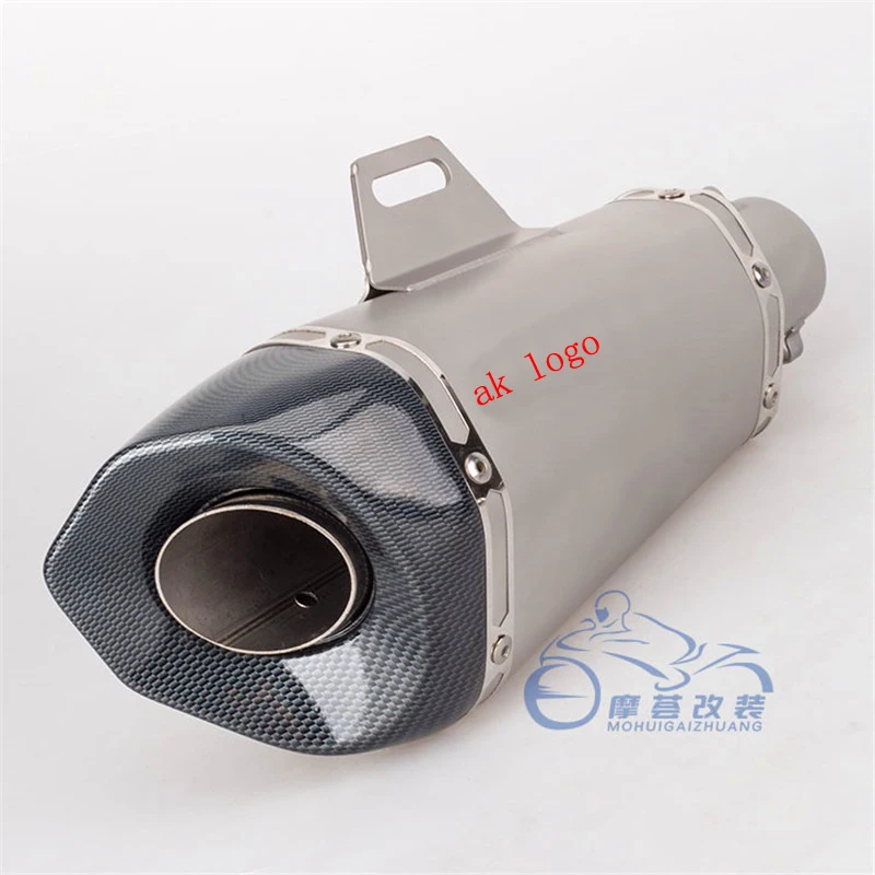 

51mm Universal motorcycle exhaust pipe muffler modified Moto large hexagon taper for Z900 MT09 CBR300 r1000rr R6 K7K8K9