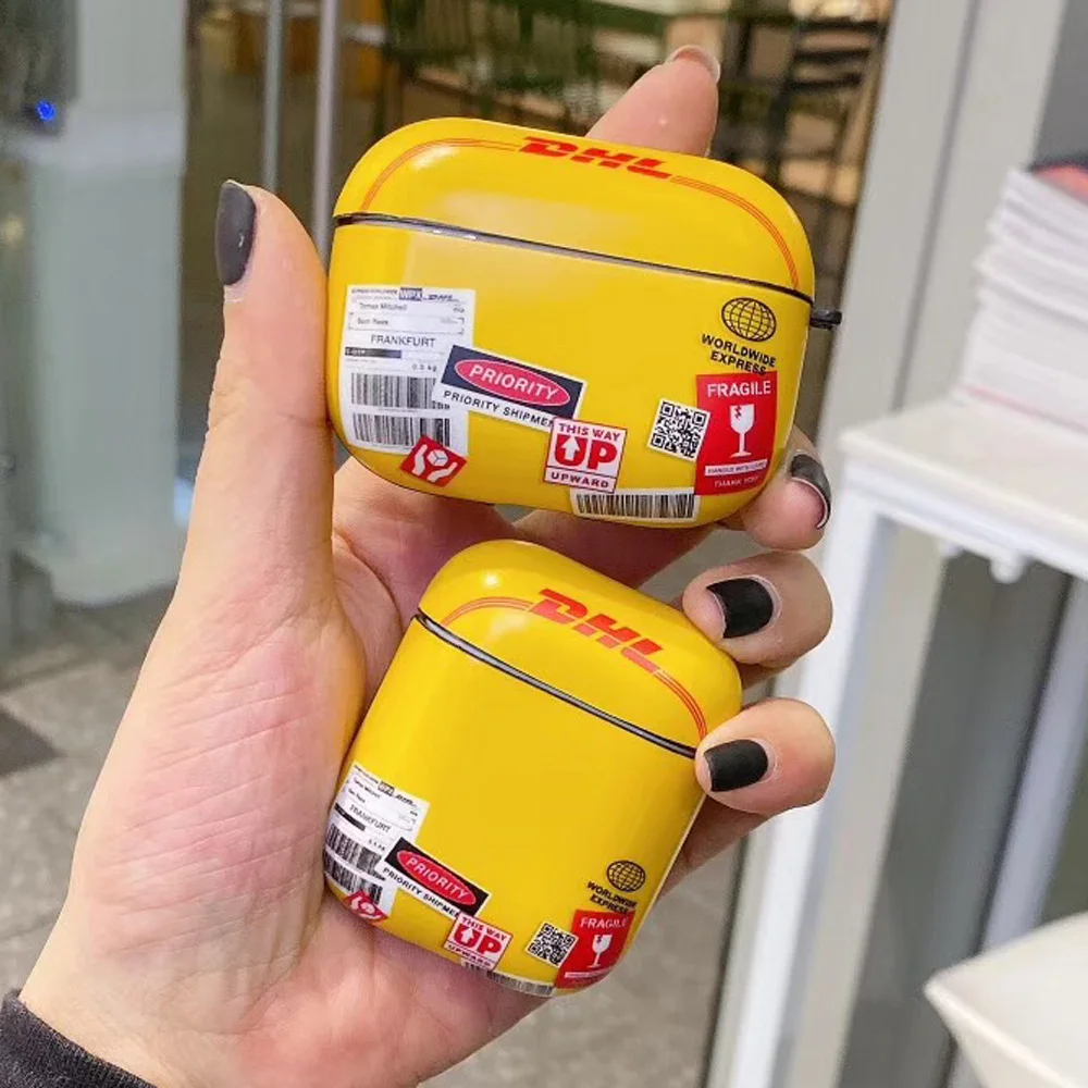Для Airpods Pro Чехол DHL лейбл логистики 50th Юбилей Bluetooth наушники для Iphone Airpods 1/2/3 гарнитура Защитная крышка