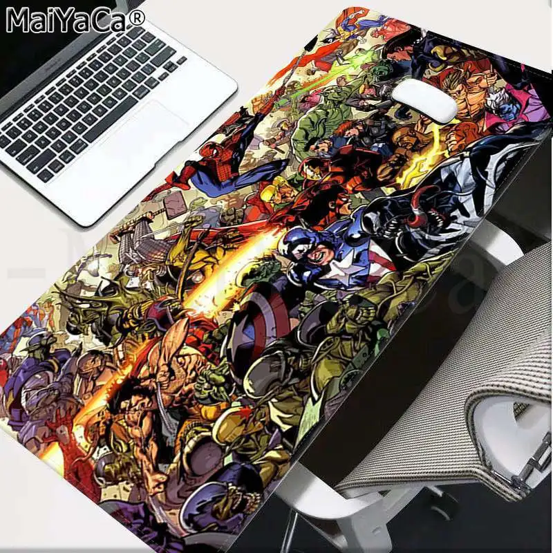 Maiyaca Marvel Мстители эндигровая клавиатура резиновый коврик игровой коврик для мыши Настольный коврик большой коврик для мыши клавиатуры коврик