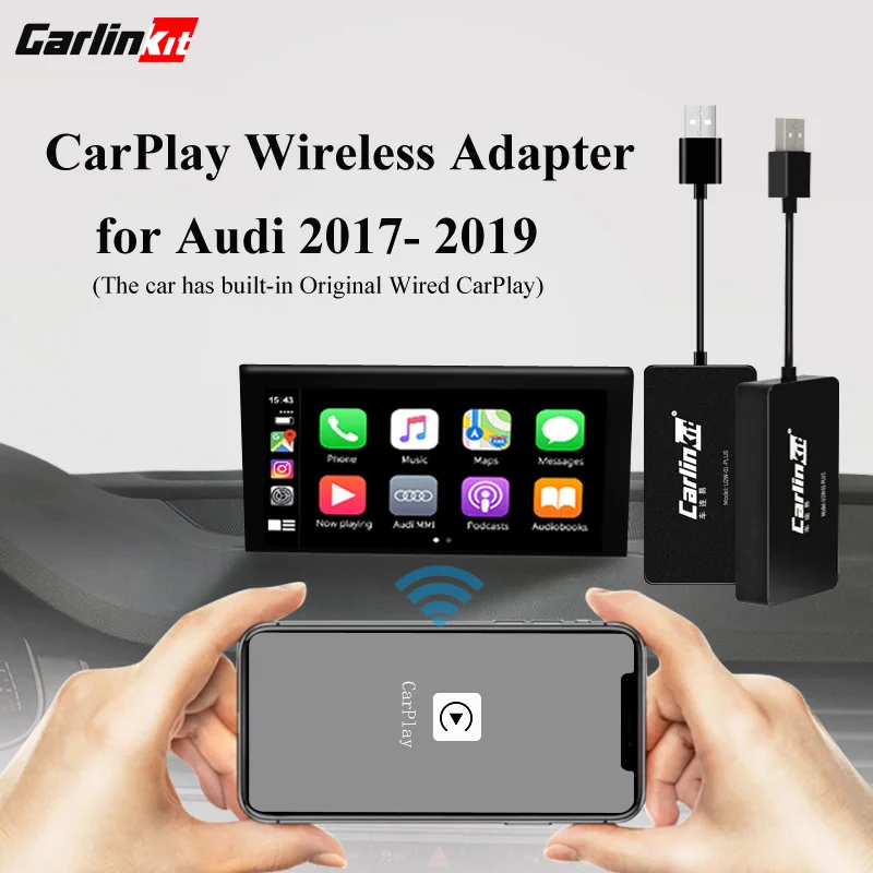 Carlinkit Carplay Dongle Wired to Wireless Activator Adapter for Audi