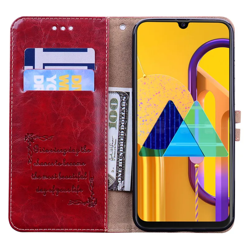 best case for samsung For Samsung M21 Case 6.4 inch Leather Wallet Flip Case For Samsung Galaxy M21 Case Business Magnetic Coque For Samsung M21 Funda samsung silicone cover