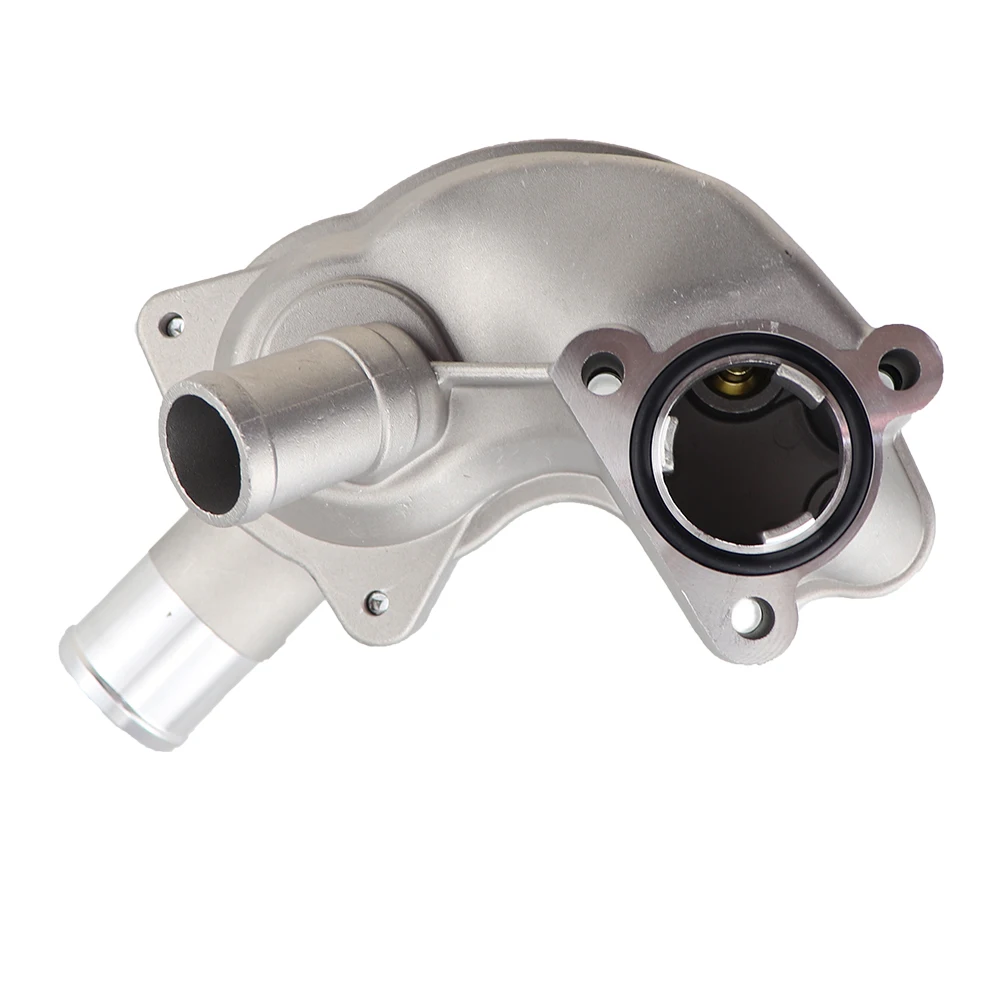 2L2Z8592BA Aluminium Thermostat Housing Assembly Coolant Water Flange Pump Outlet Fit For Ford Mustang 4.0L 2005-2010 5R3Z8592BA