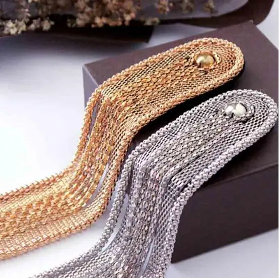 20pcs/10pairs Handmade Long Chain Tassel Epaulette Gold/Silver Suit Shoulder Strap Fringed Shoulder Strap Epaulet Stage Jewelry