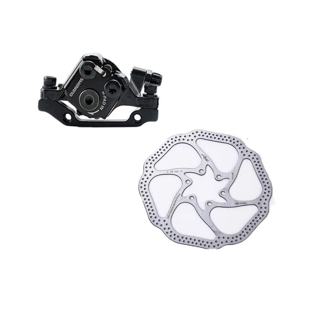Front with HS1 160mm SHIMANO BR-M375 механический дисковый тормозной суппорт для Acera Alivio Deore M375 тормозной суппорт с подушечки для смолы, без ротора G3 HS1 - Цвет: Front with HS1 160mm