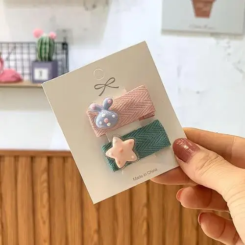 Girls' Fruits Peach Lemon Cherry Strawberry Hair Clips Starfish Dino all-inclusive selvage Alligator Kids Hair Accessories HC009 - Цвет: HC009-6