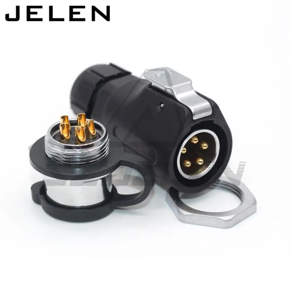 

XHE20, M20 5Pin 30A LED Stripe Connector Electronical Performance Quick Locking Waterproof Connector IP67