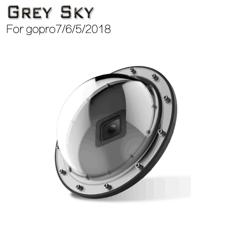 Для Go Pro купол порт крышка бленда объектива для GoPro Hero 7/6/5/ Водонепроницаемый чехол Корпус триггер ручка купольные аксессуары для фотосъемки