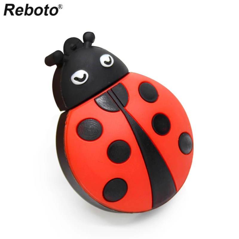 Cartoon Animal Ladybug Pendrive 4GB 8GB 16GB 32GB 64GB Cute Fashion Personalized Gift Beetle USB 2.0 Flash Drive Memory Stick