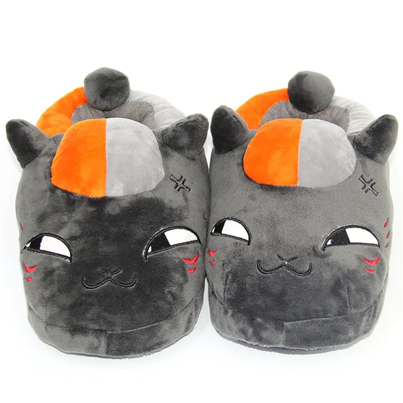 as pic shows Меховые тапочки; Домашние шлепанцы с рисунком котенка из мультфильма; плюшевая домашняя обувь; мужские шлепанцы; теплые удобные зимние мужские тапочки для отдыха - Цвет: as pic shows