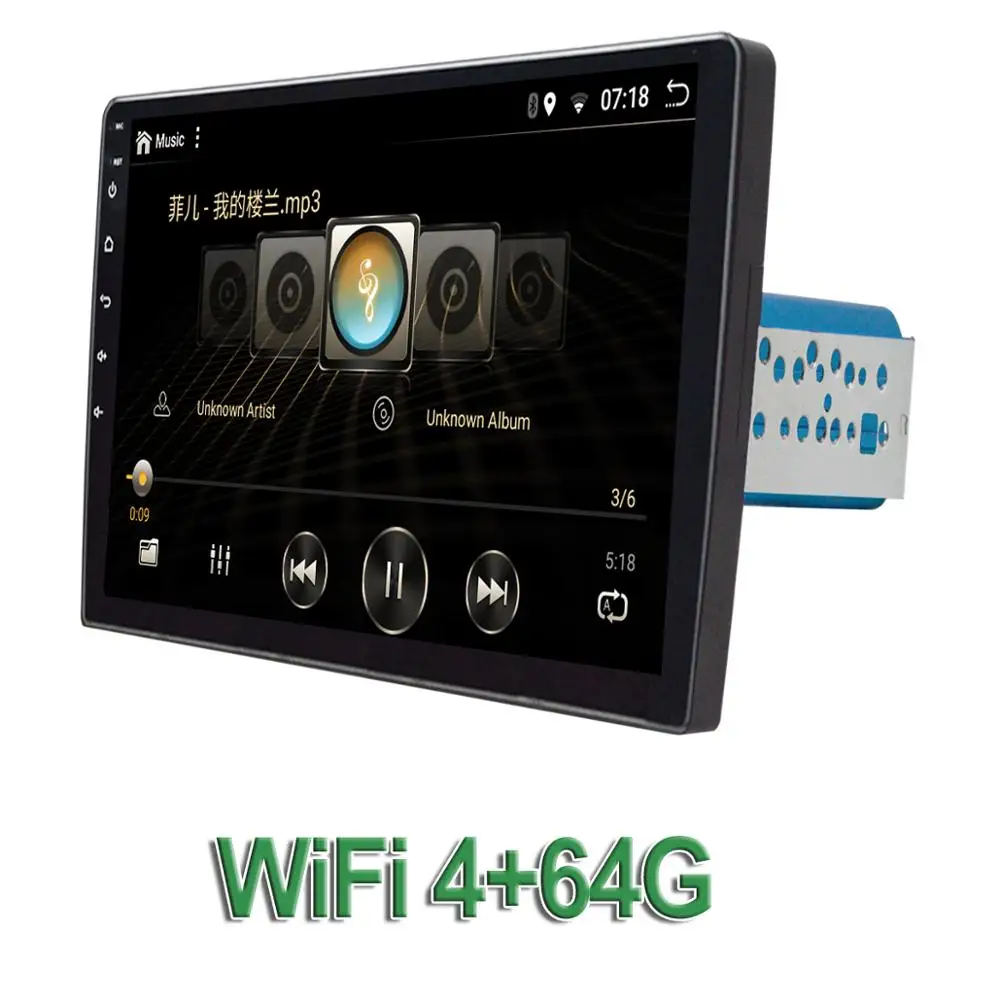 10," PX6 android 9,0 1DIN/2DIN автомобильный Радио плеер 4G+ 64G Автомобильный мультимедийный плеер для автомобиля gps Навигация BT RDS wifi камера HDMI - Цвет: 4G-64G