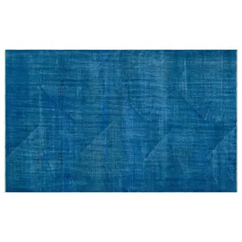 

Handmade Blue Vintage Overdyed Turkish Area Rug 180x287 Cm-5'11''X9'5''