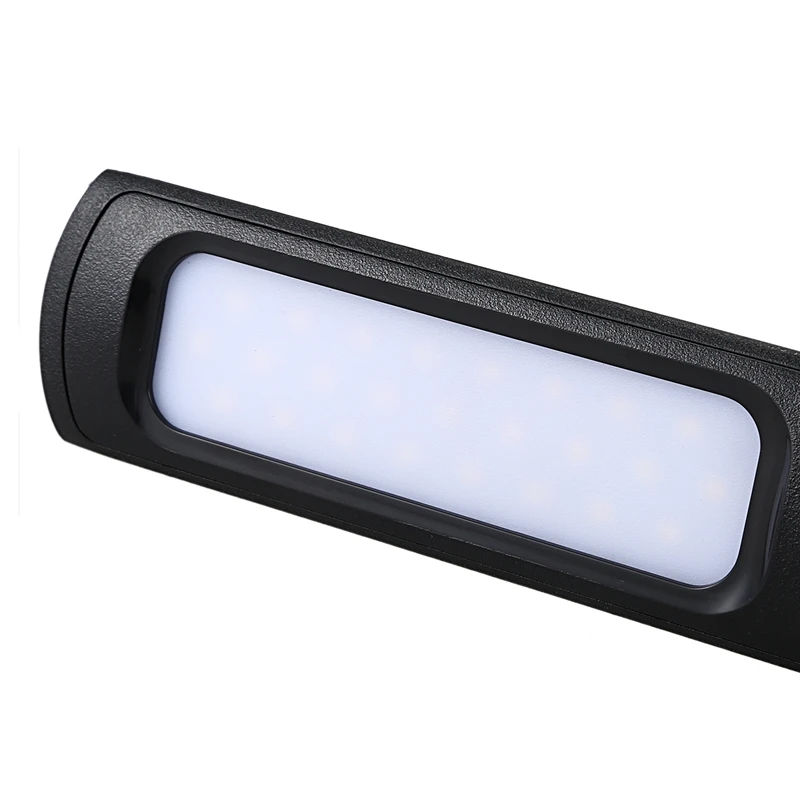5W светодиодный светильник с затемнением сенсорной текстуры кожи для лампы для чтения с будильником черный
