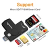 Rocketek USB 3.0  Smart Card Reader For SD/TF micro SD memory, sim card reader ,ID,Bank card,sim cloner connector adapter ► Photo 3/6