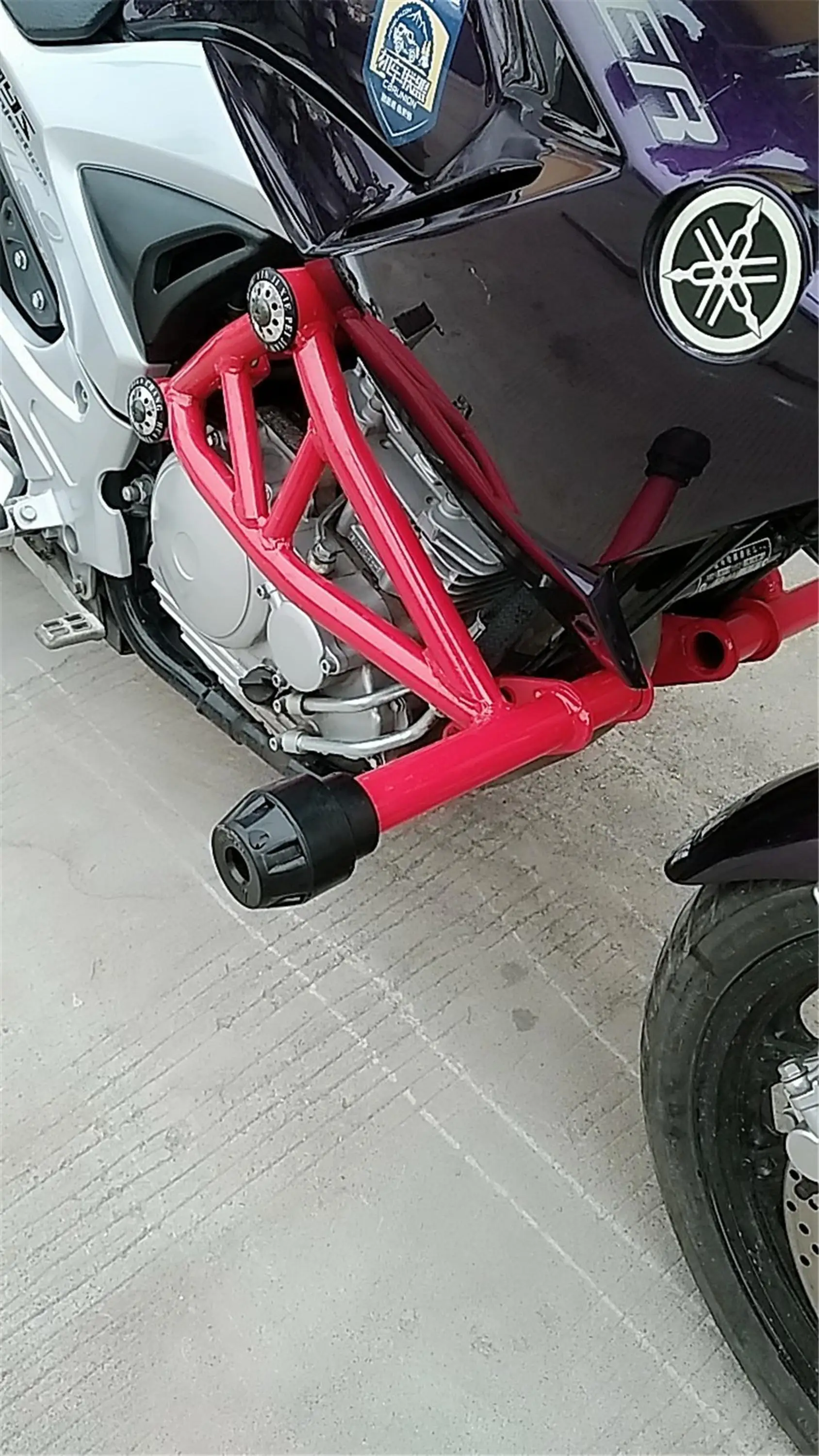 Бампер для Yamaha Fazer YS250 YBR 250 YS защита двигателя от ударов переднего
