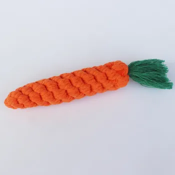 

2020 22cm Pet Supply High Quality Pet Dog Toy Carrot Shape Rope Puppy Chew Toys Teeth Cleaning Outdoor Fun Training for Dogs