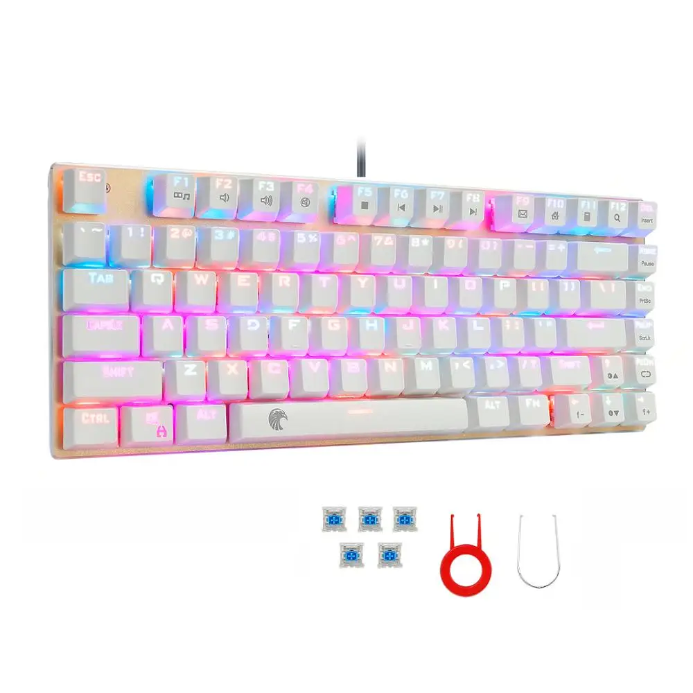 Z88 RGB с подсветкой маленькая механическая клавиатура Outemu переключатели Tenkeyless без