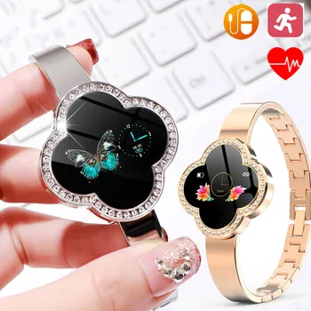 

S6 Women Smart Watch Bracelet Blood Pressure Heart Rate Monitor Fitness Tracker Wristband For Android iOS Ladies Wrist Watches